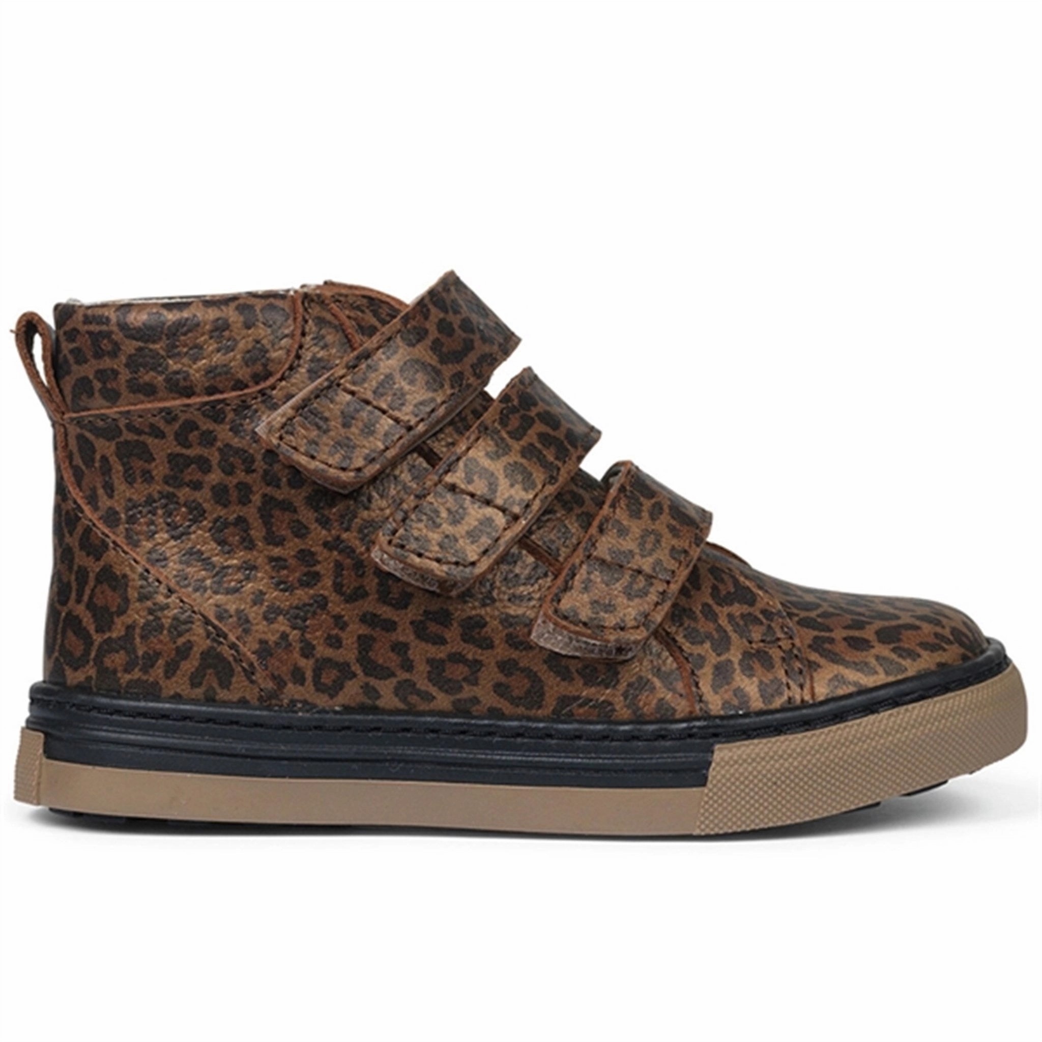 Angulus Tex Sneaker W Velcro Brown Leo Mindful Wear Visual Ease