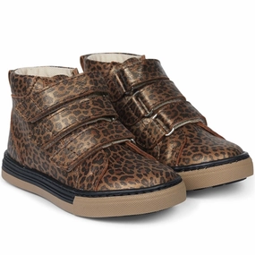 Rhythm-Based Wear Angulus Tex Sneaker W Velcro Brown Leo