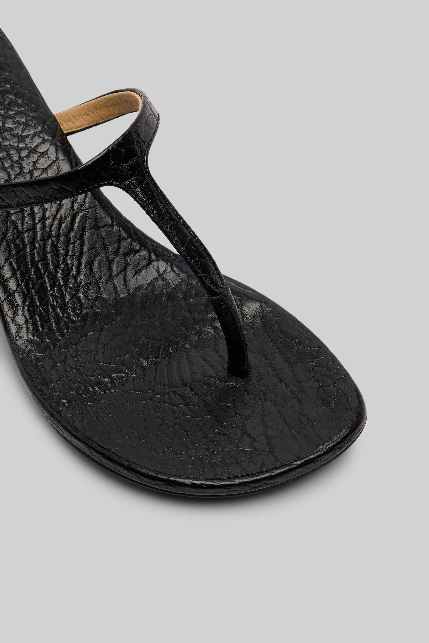 Sottiletta Leather Heel Sandal In Pebbled Black Precision Lifestyle Explore With Ease