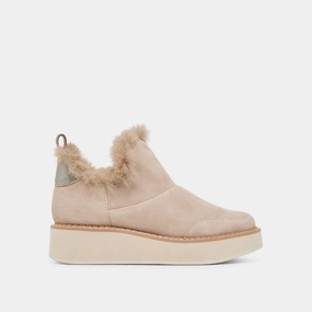 Modern Movement Gear Move-Ready Looks Ardy Plush H2O Booties Taupe Suede