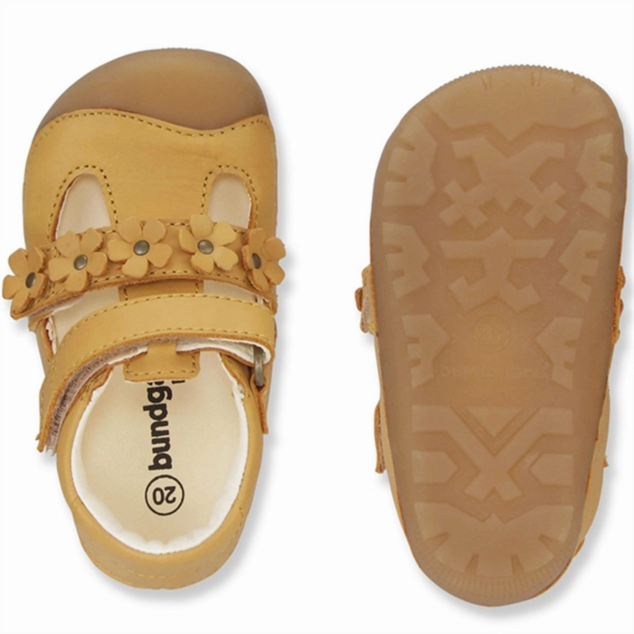 Wearable System Bundgaard Petit Summer Flower Sandal Yellow Ws