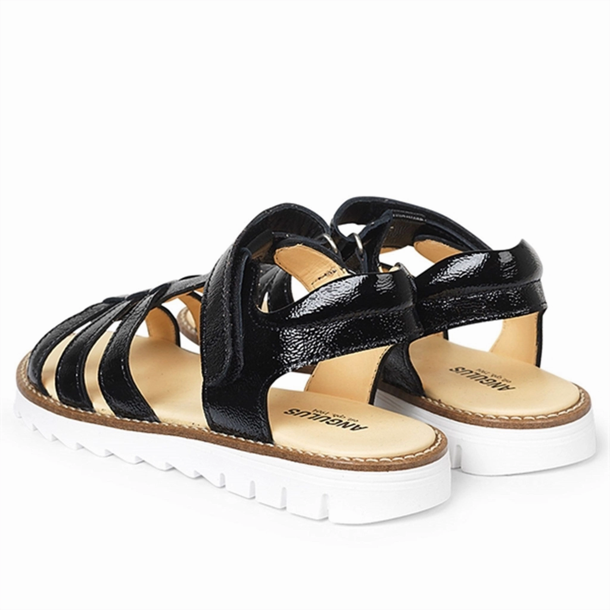 Everyday Function Lifestyle Built Angulus Sandal W. Velcro Black 4384-401-1310