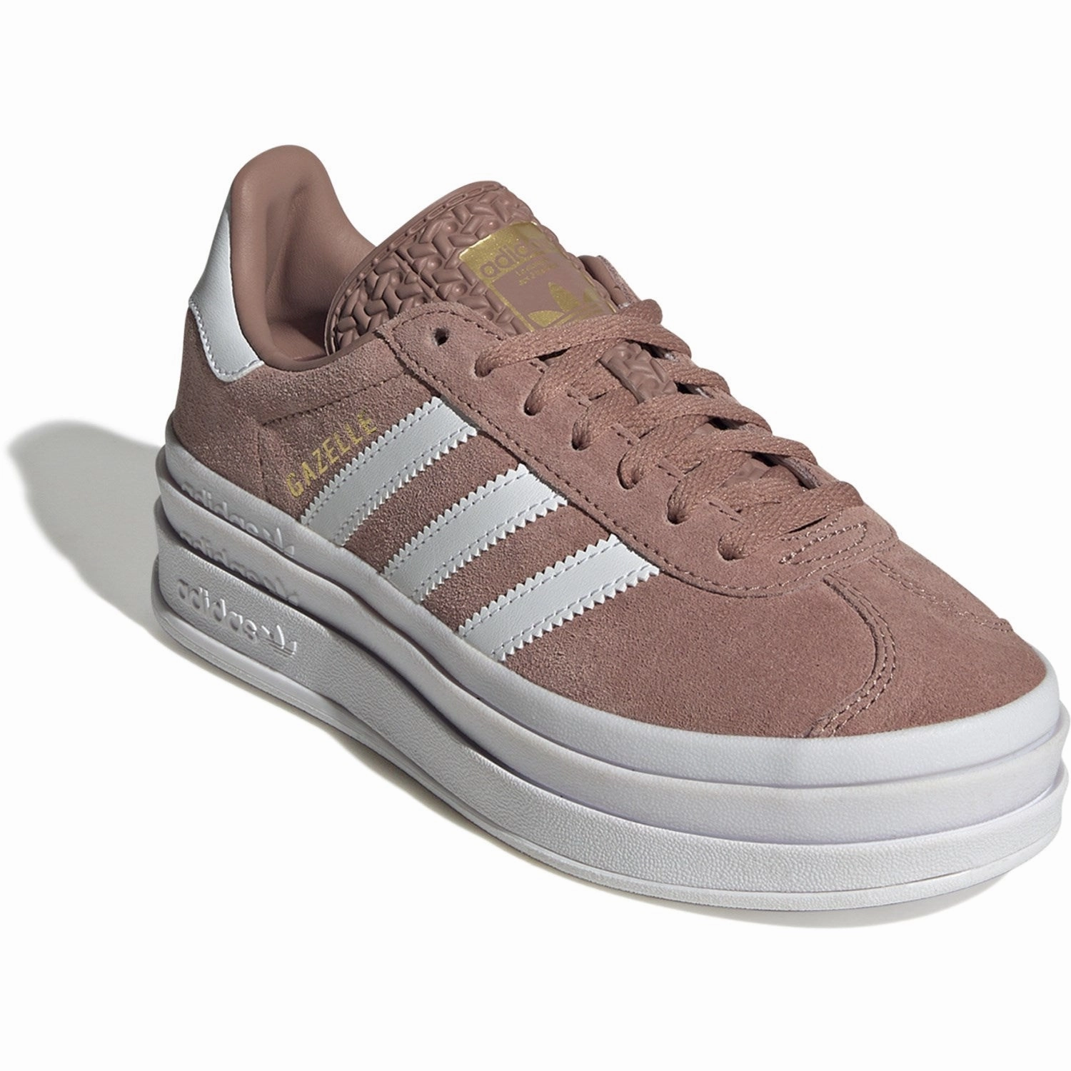 Adidas Originals Warm Clay/Ftwr White/Gold Met. Gazelle Bold J Sneakers Calm Layers Ease And Balance
