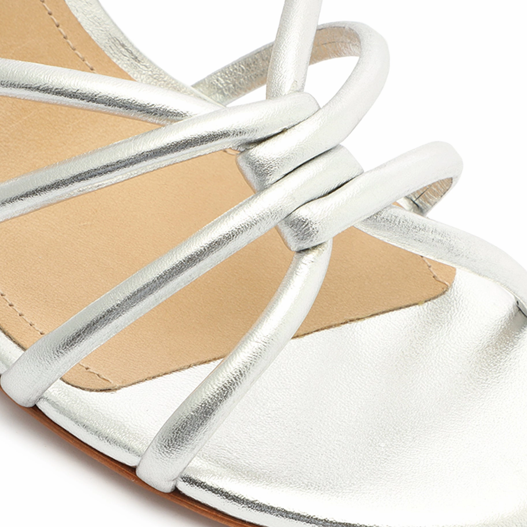 Rachel Casual Metallic Leather Sandal Minimal Gear Future Lines