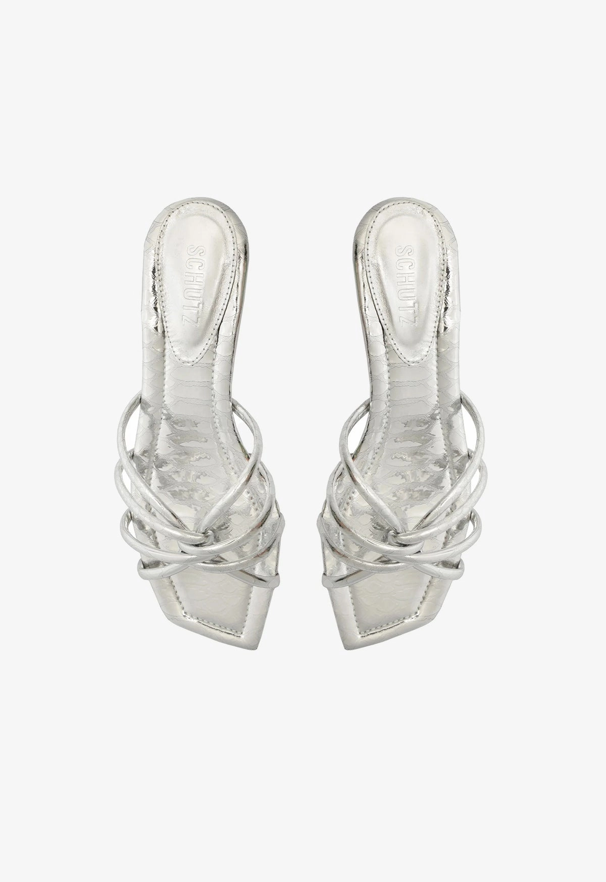 Rachel Mule Metallic Leather Sandal Low-Key Luxe Fresh Silhouette