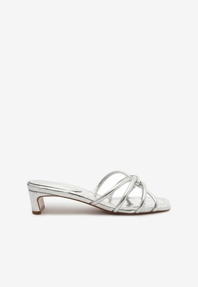 Rachel Mule Metallic Leather Sandal Form-To-Function
