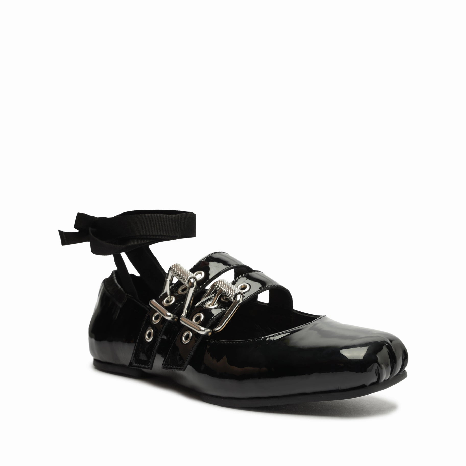 Raika Patent Leather Flat Season-Free Style Relaxed Motion