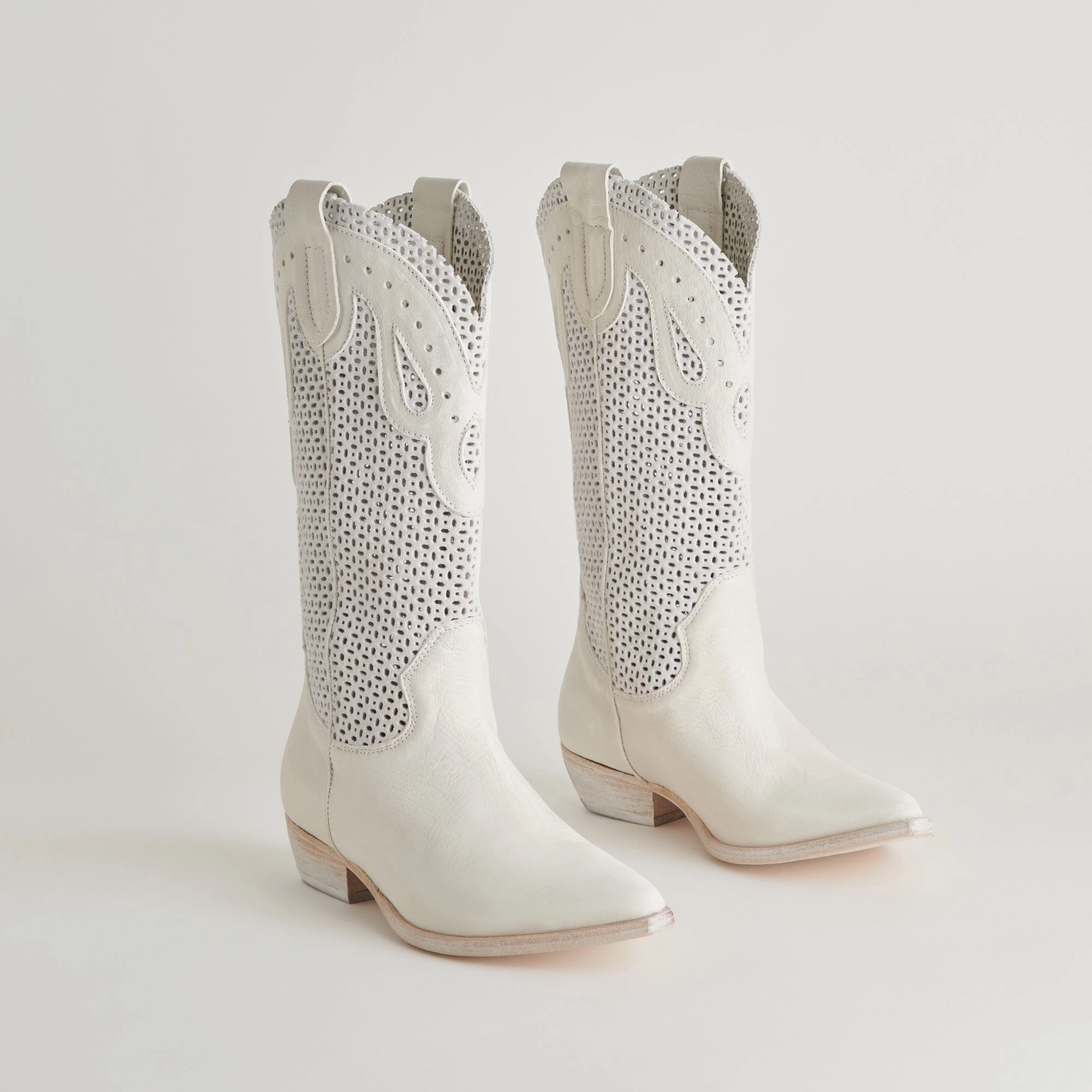 Ranch Boots Ivory Leather Intentional Daily Active-Inspired