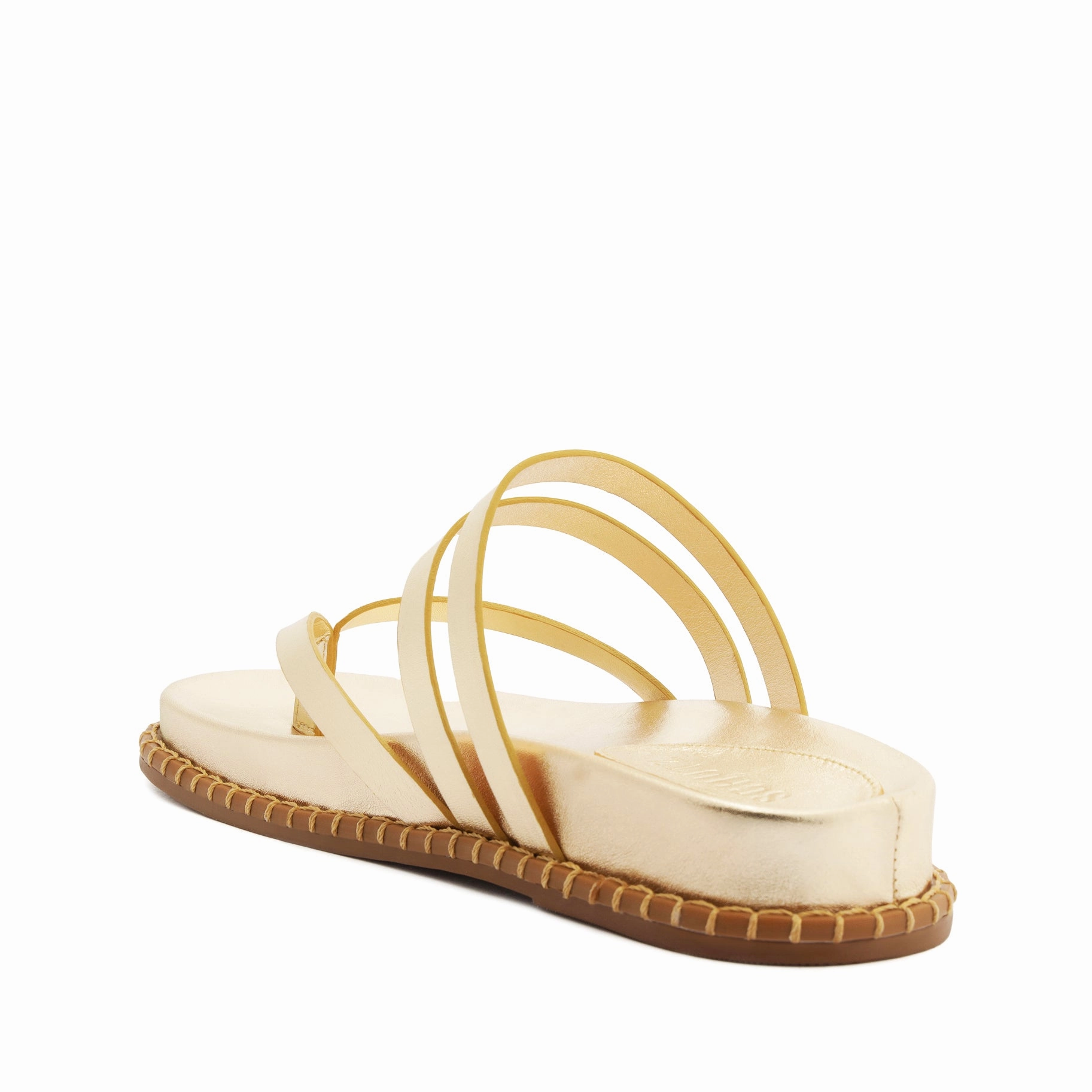 Free To Move Progressive Feel Rania Sporty Metallic Leather Sandal