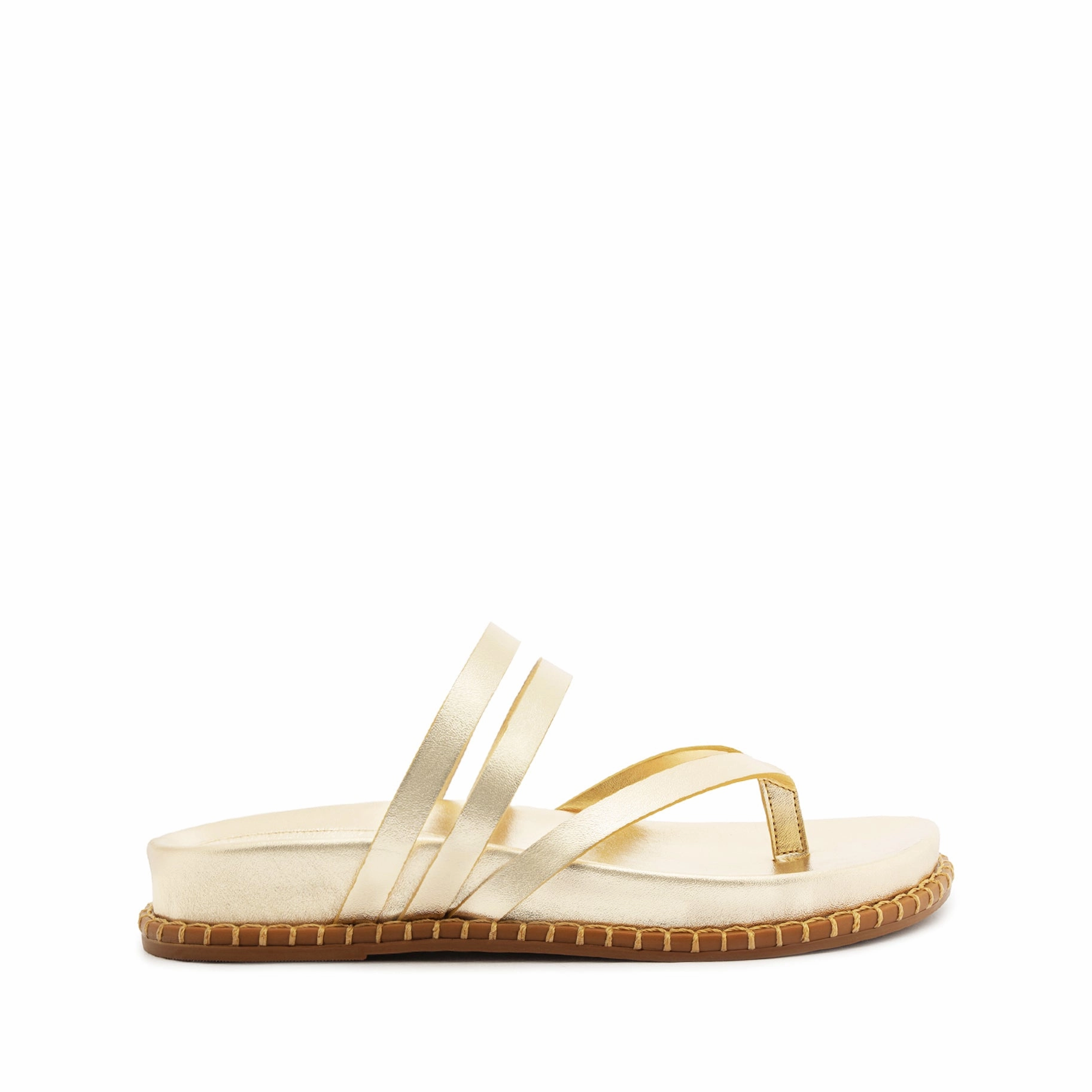 Rania Sporty Metallic Leather Sandal Adaptive Edge
