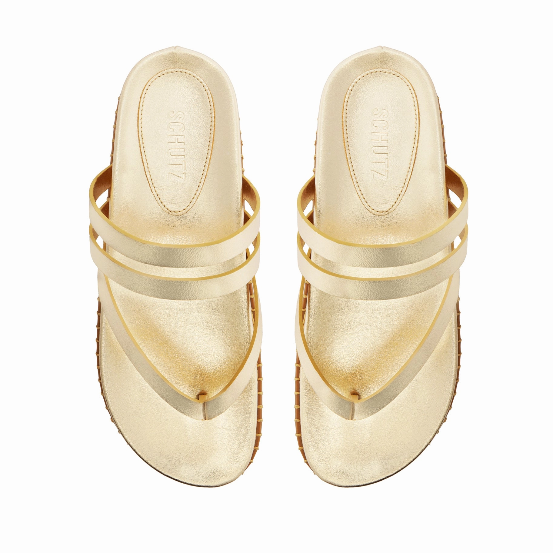 Beyond The Basics Rania Sporty Metallic Leather Sandal