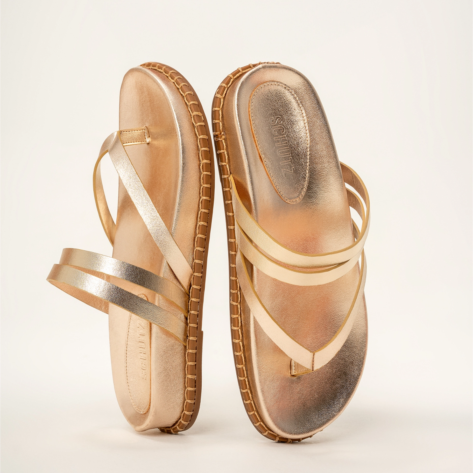 Live Light Rania Sporty Metallic Leather Sandal