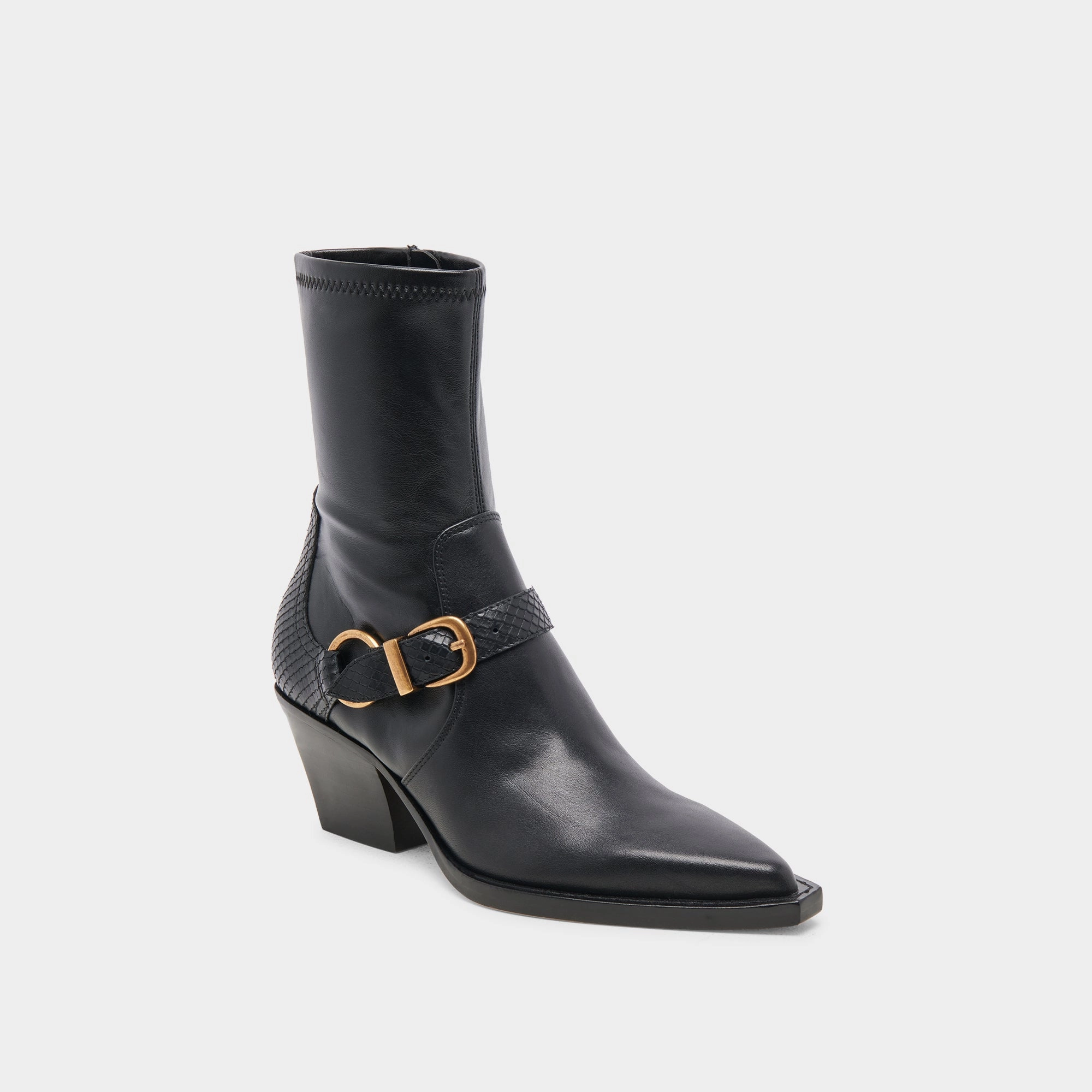 Comfort Refined Rave Wide Calf Boots Black Leather
