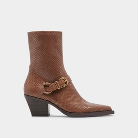 Rave Wide Calf Boots Saddle Embossed Leather Freedom Fitted Streamline Your Day