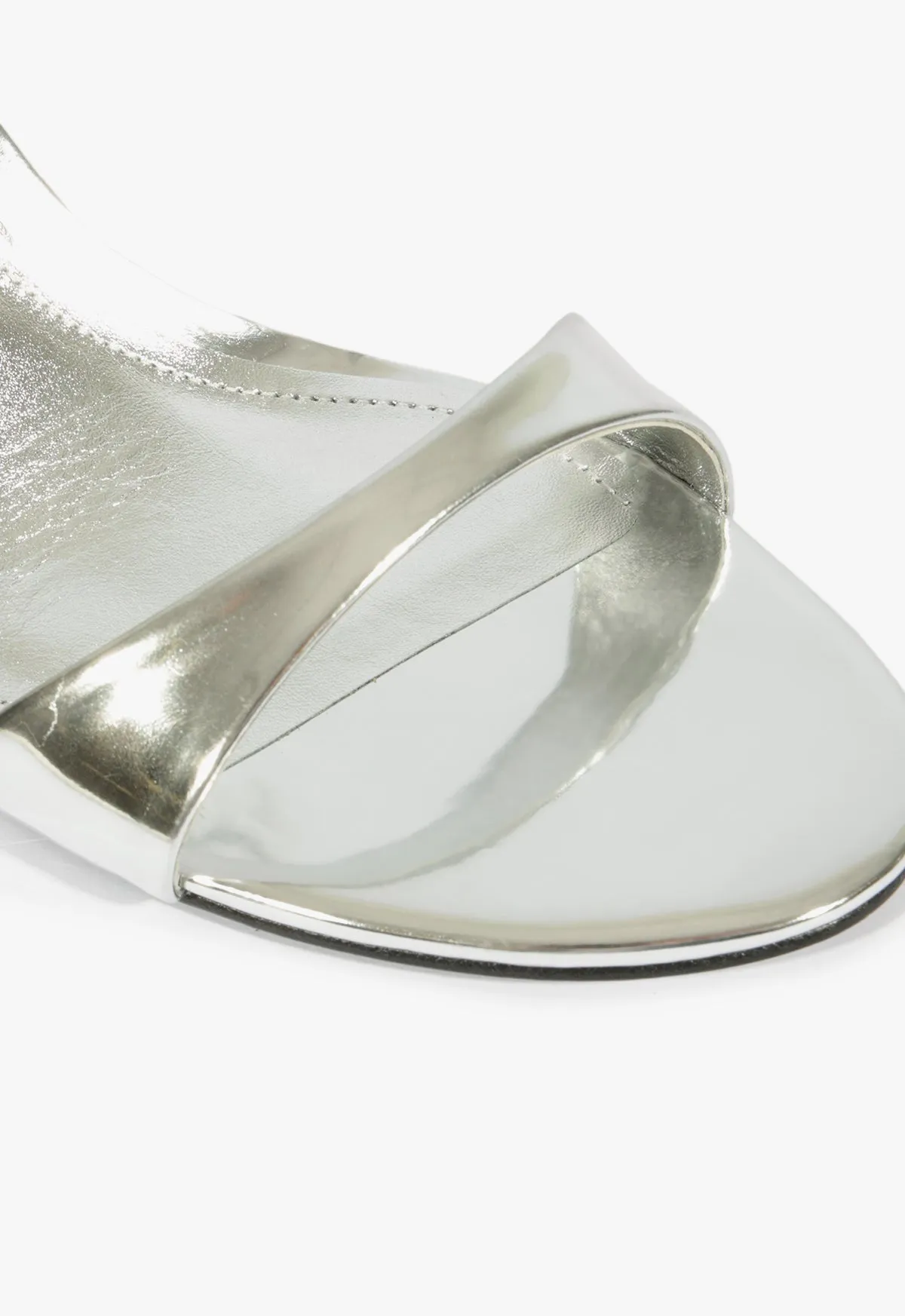 Jessica Mid Mule Metallic Sandal Flex And Fit