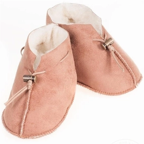 Alwero Baby Slippers Emo Velours Light Brown Streamlined Look Modern Movement Gear