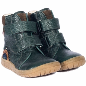 Angulus Deep Teal/Forrest/Glitter Tex Boot With Sparkling Glitter Rainbow The Feel Factor