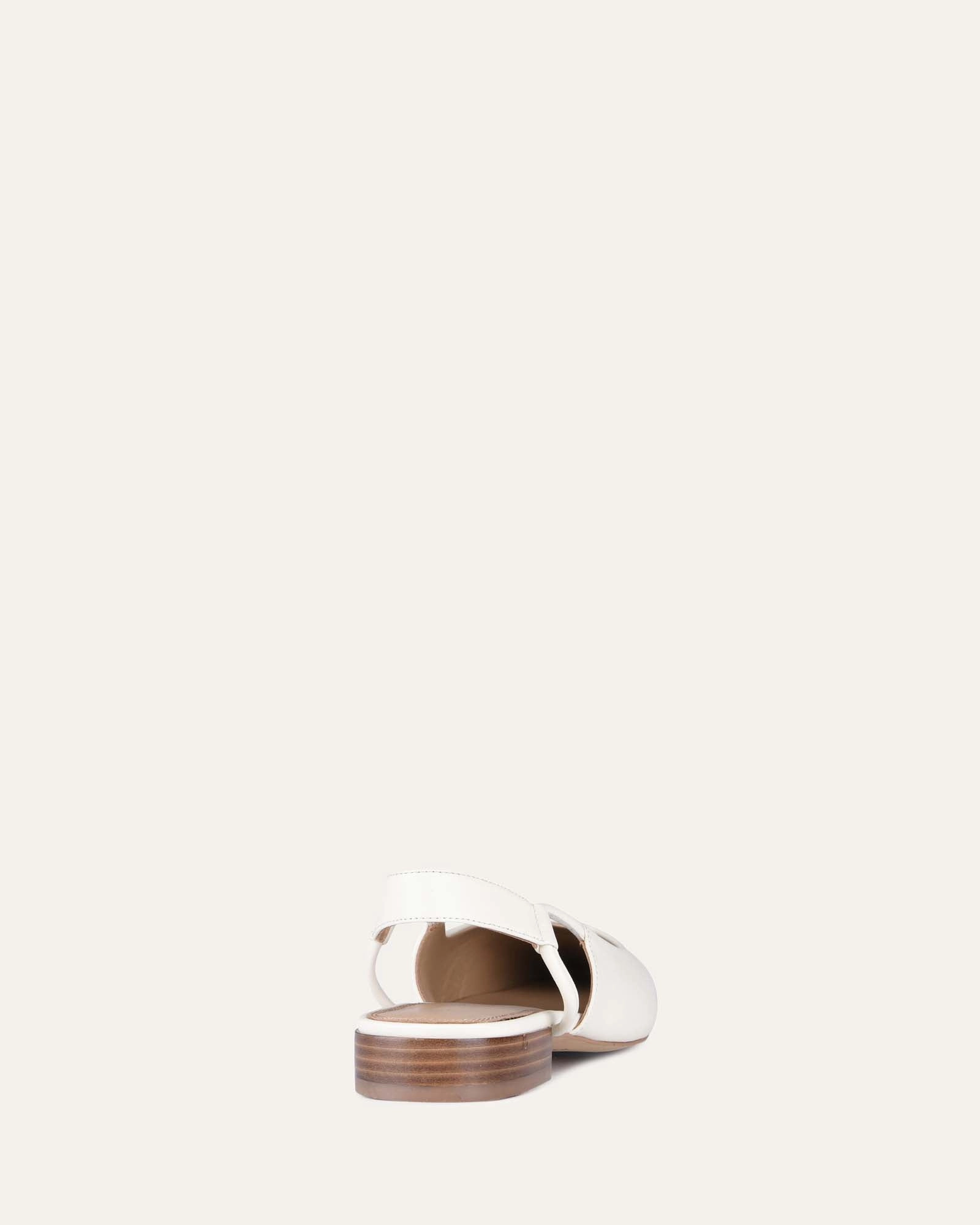 Smooth Layers Smart Casual Larissa Dress Flats Off White Leather