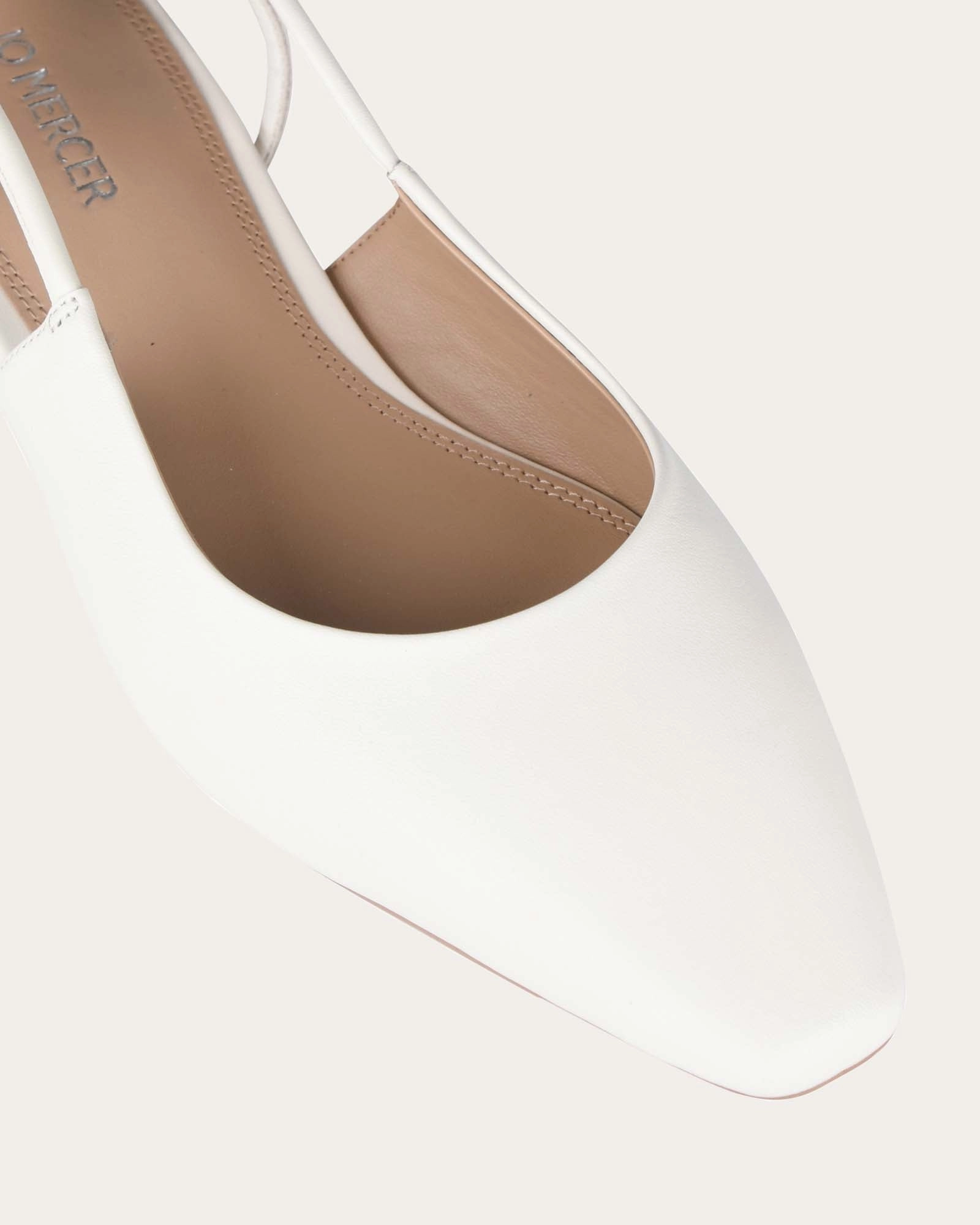 Conscious Layers Shift Into Ease Larissa Dress Flats Off White Leather