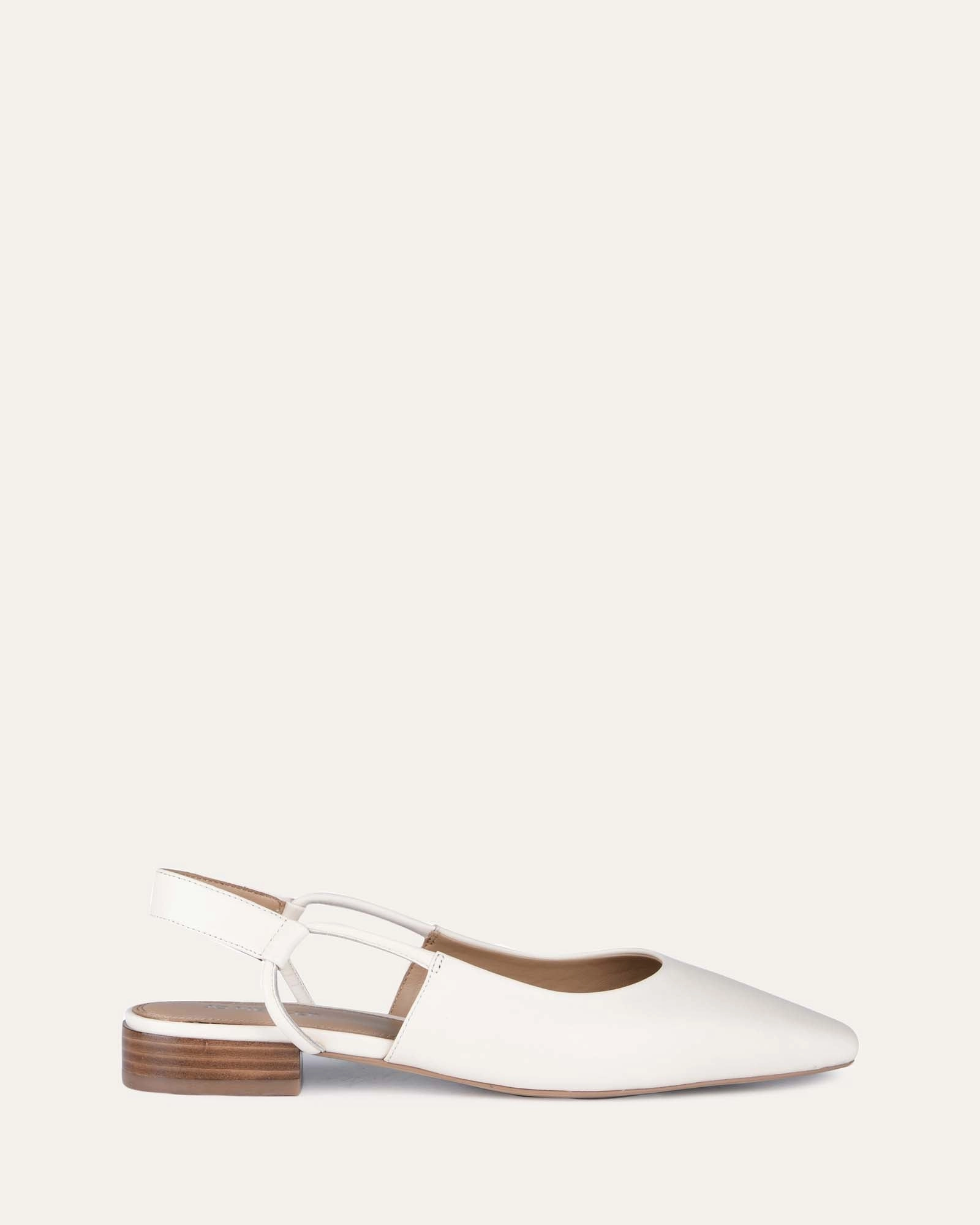 Larissa Dress Flats Off White Leather Creative Layers Future In Motion