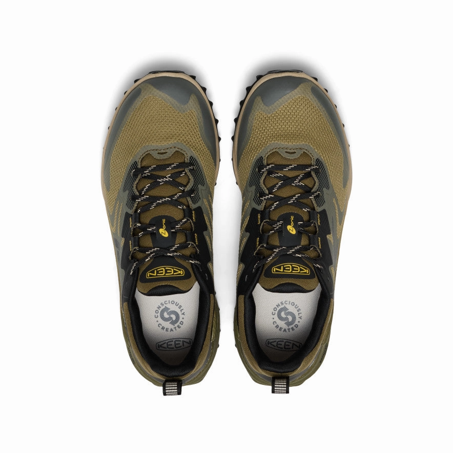 Soft Structure Evolved Form Men'S Zionic Nxt Waterproof Hiking Shoe  |  Martini Olive/Lemon Curry