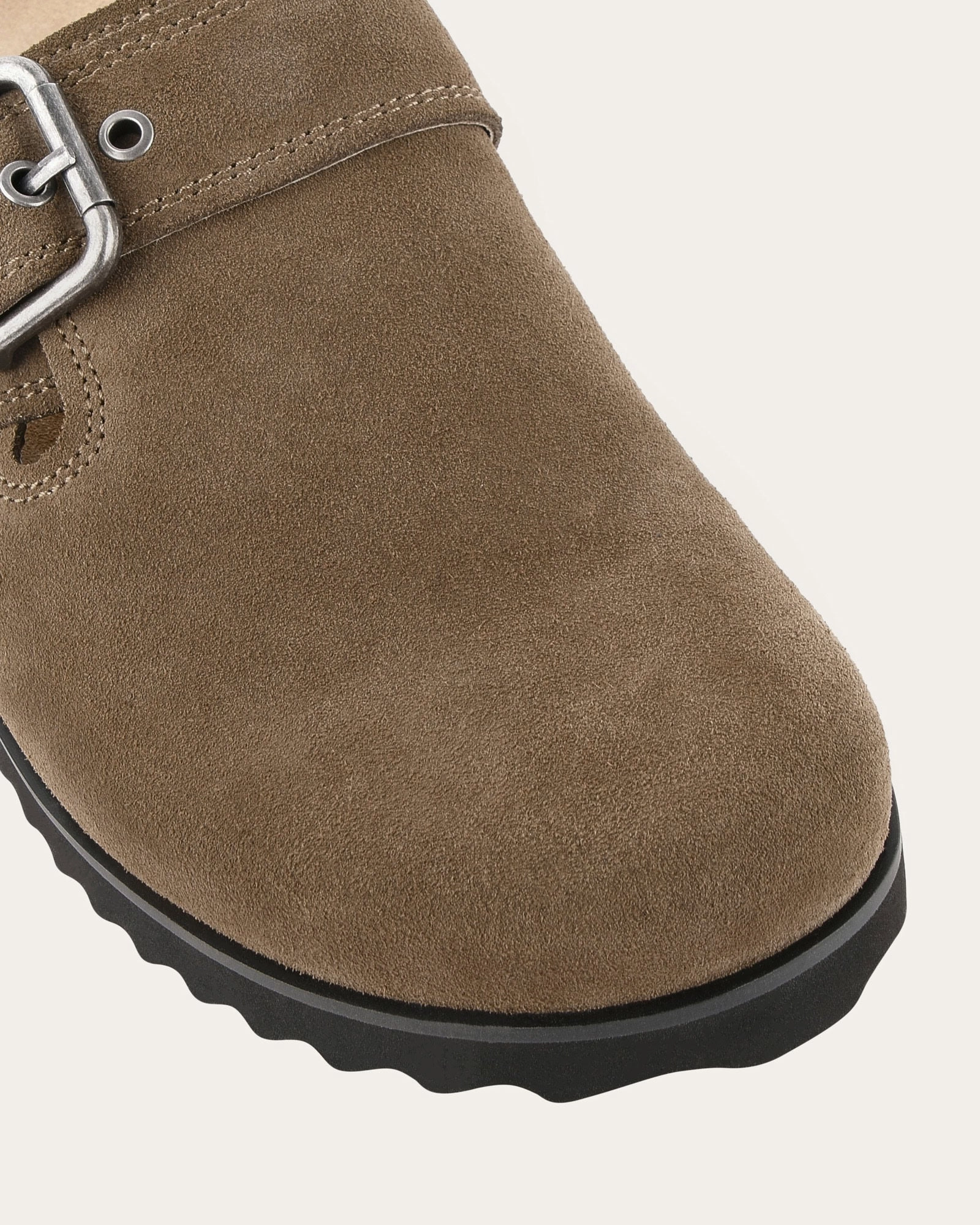 Function-Refined Juno Casual Flats Khaki Suede