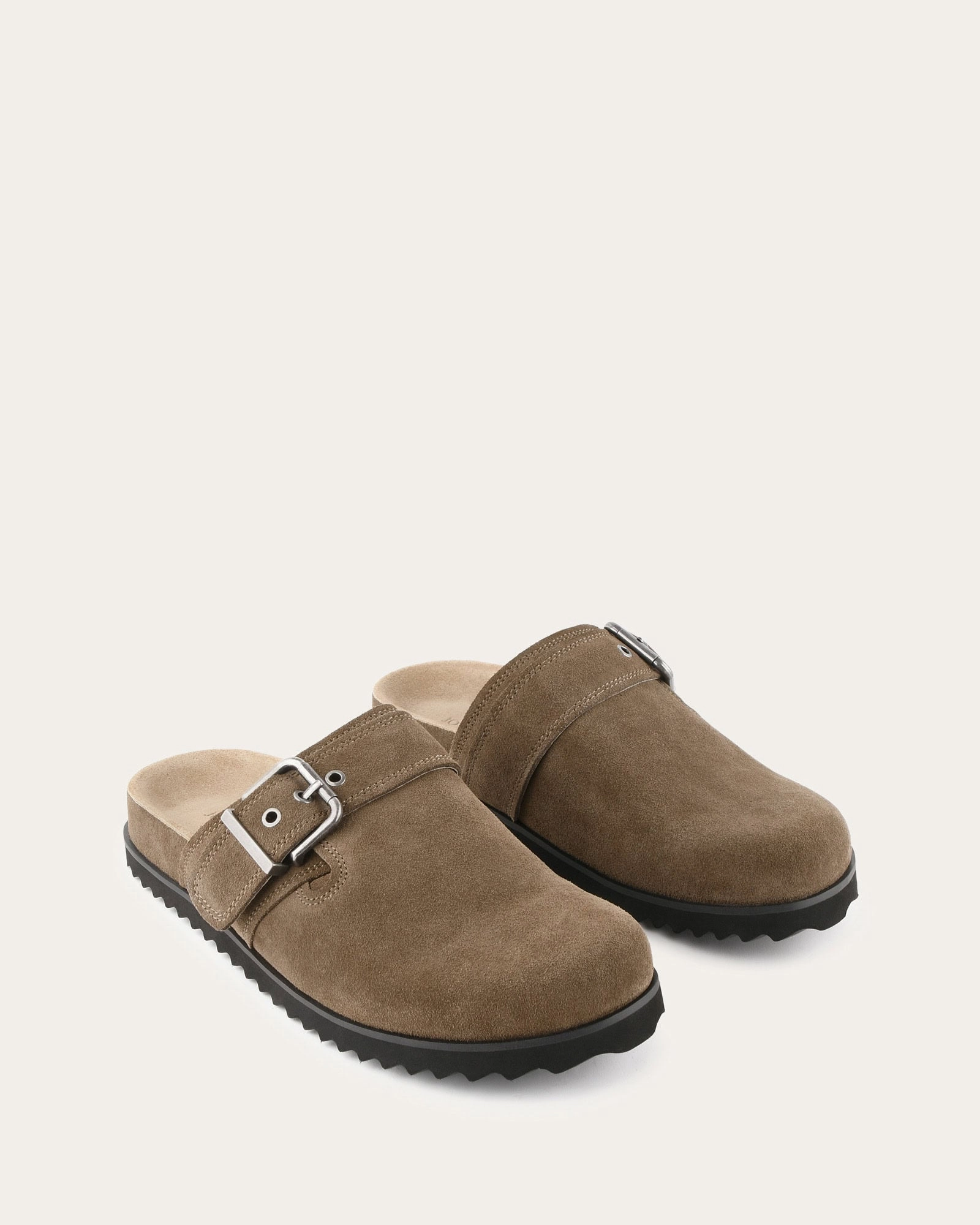Juno Casual Flats Khaki Suede Purpose-Led