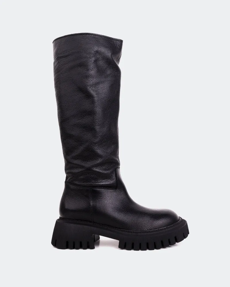 Rector Black Leather Cool Utility Functional Aesthetic