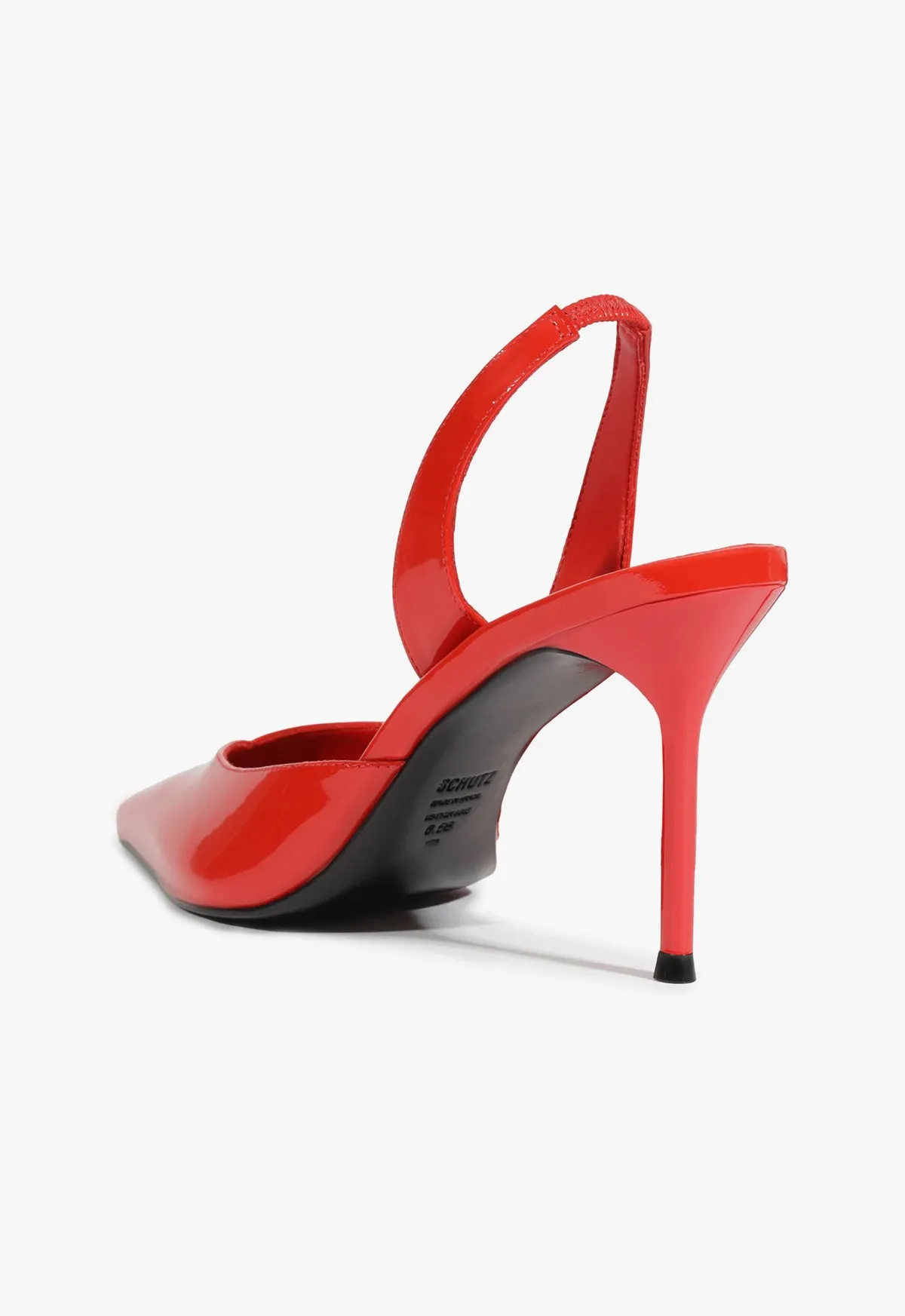Street Motion Lexi Sling Patent Leather Pump