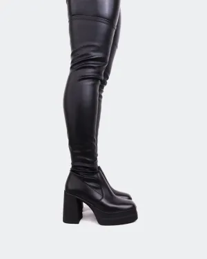 Contemporary Flow Lifestyle Drop Sofo Black Stretch