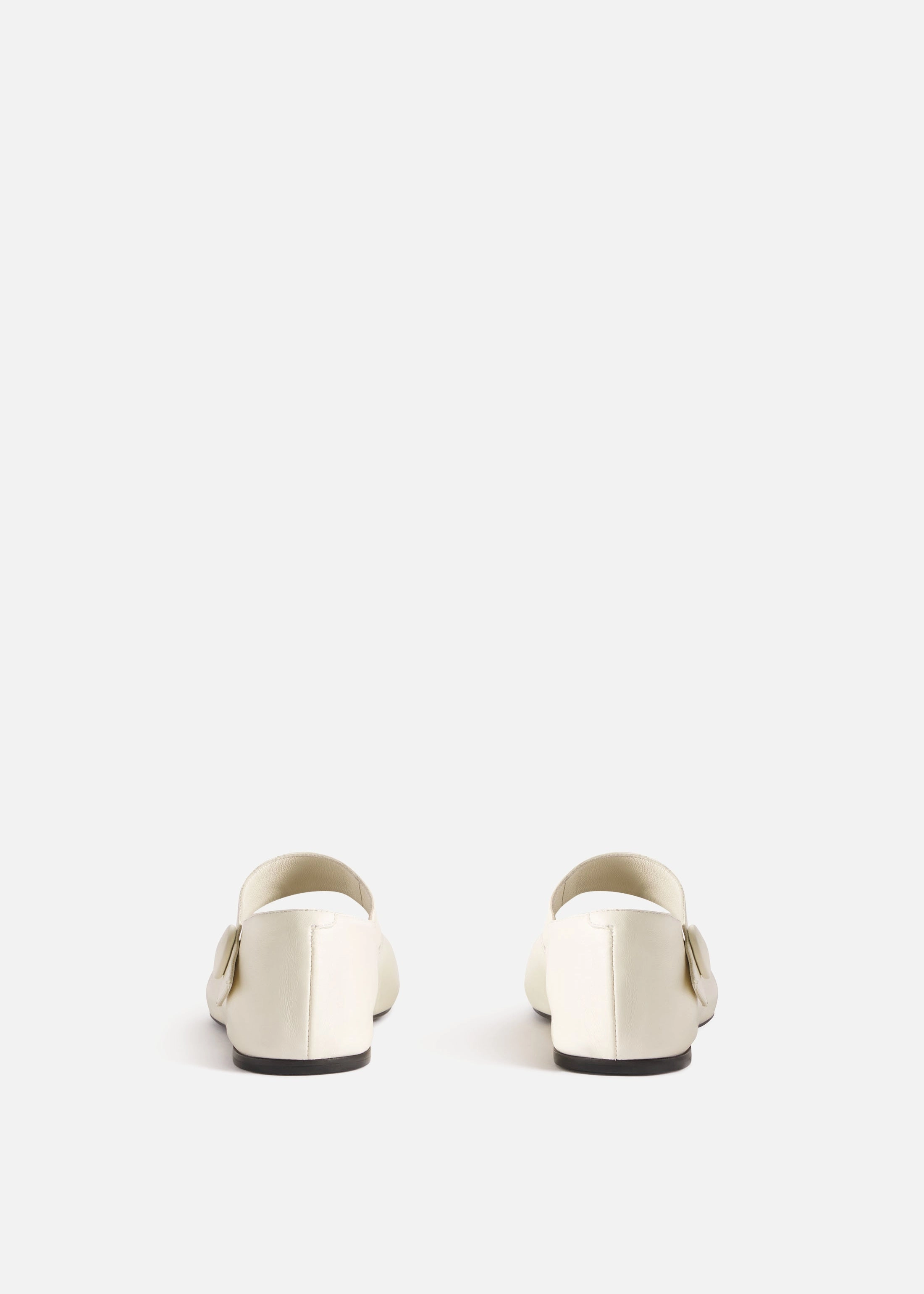 Crafted Now Fit To Live Mary Jane Ballerina Flat In Ivory