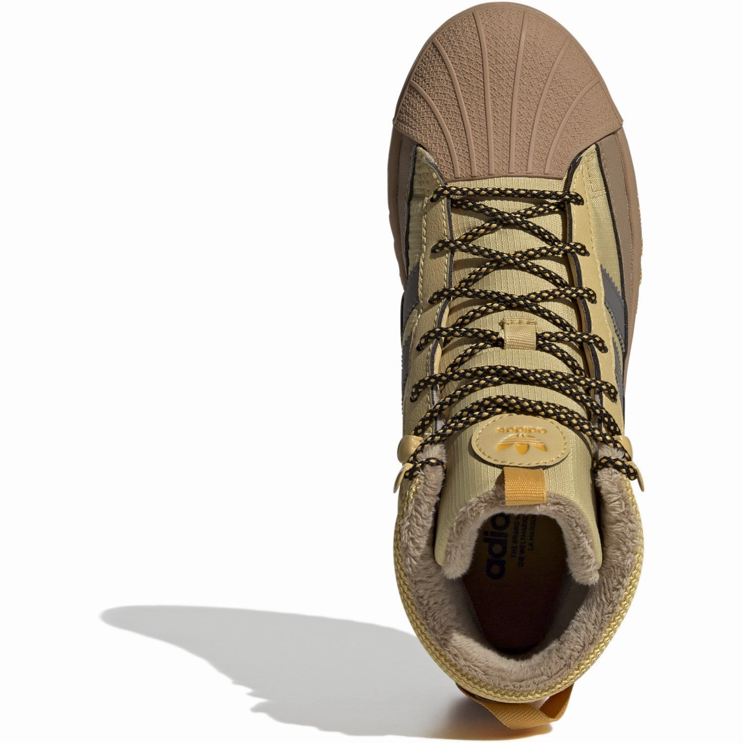 Adidas Originals Oat/Charcoal/Core Black Superstar Winter Trek J Boots Refined Tone