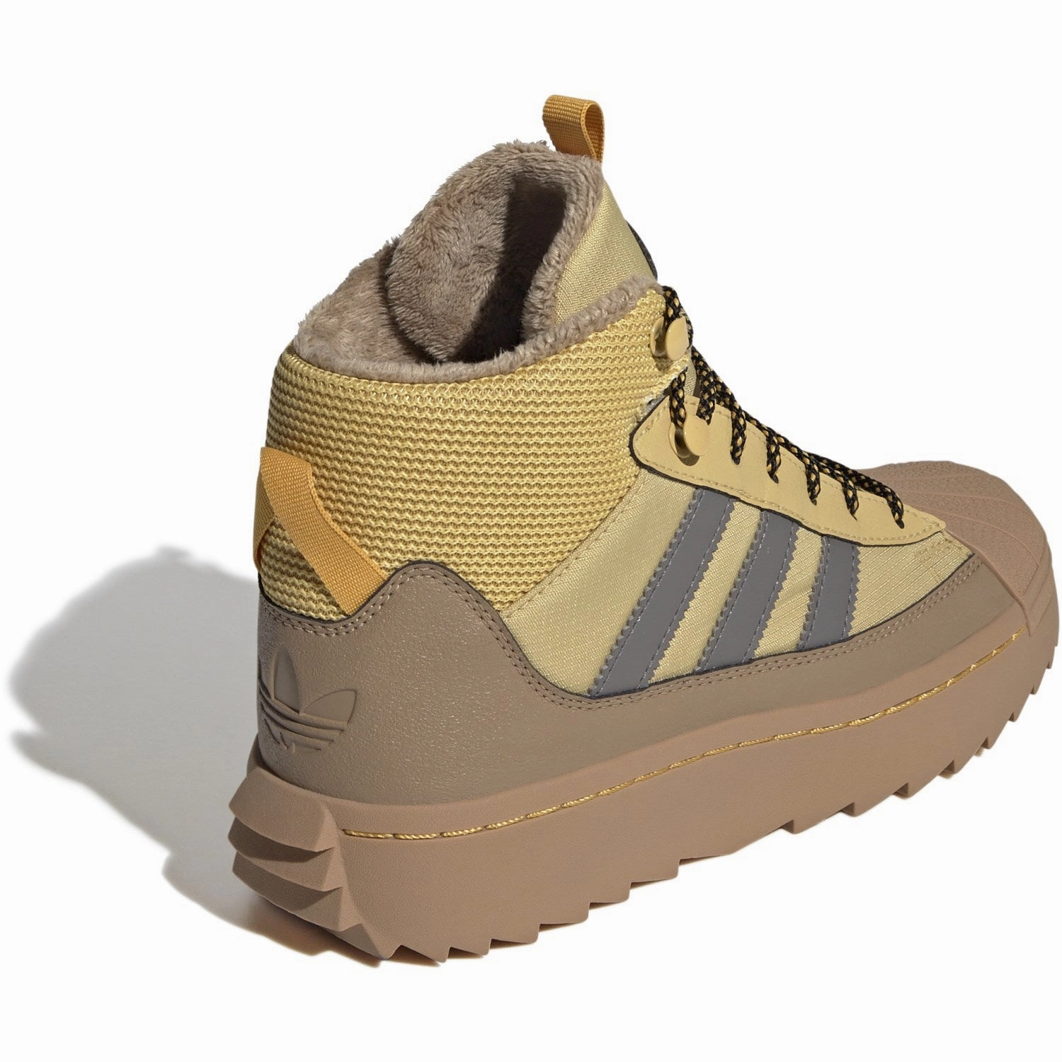 Adidas Originals Oat/Charcoal/Core Black Superstar Winter Trek J Boots Shape Your Day Layer Light