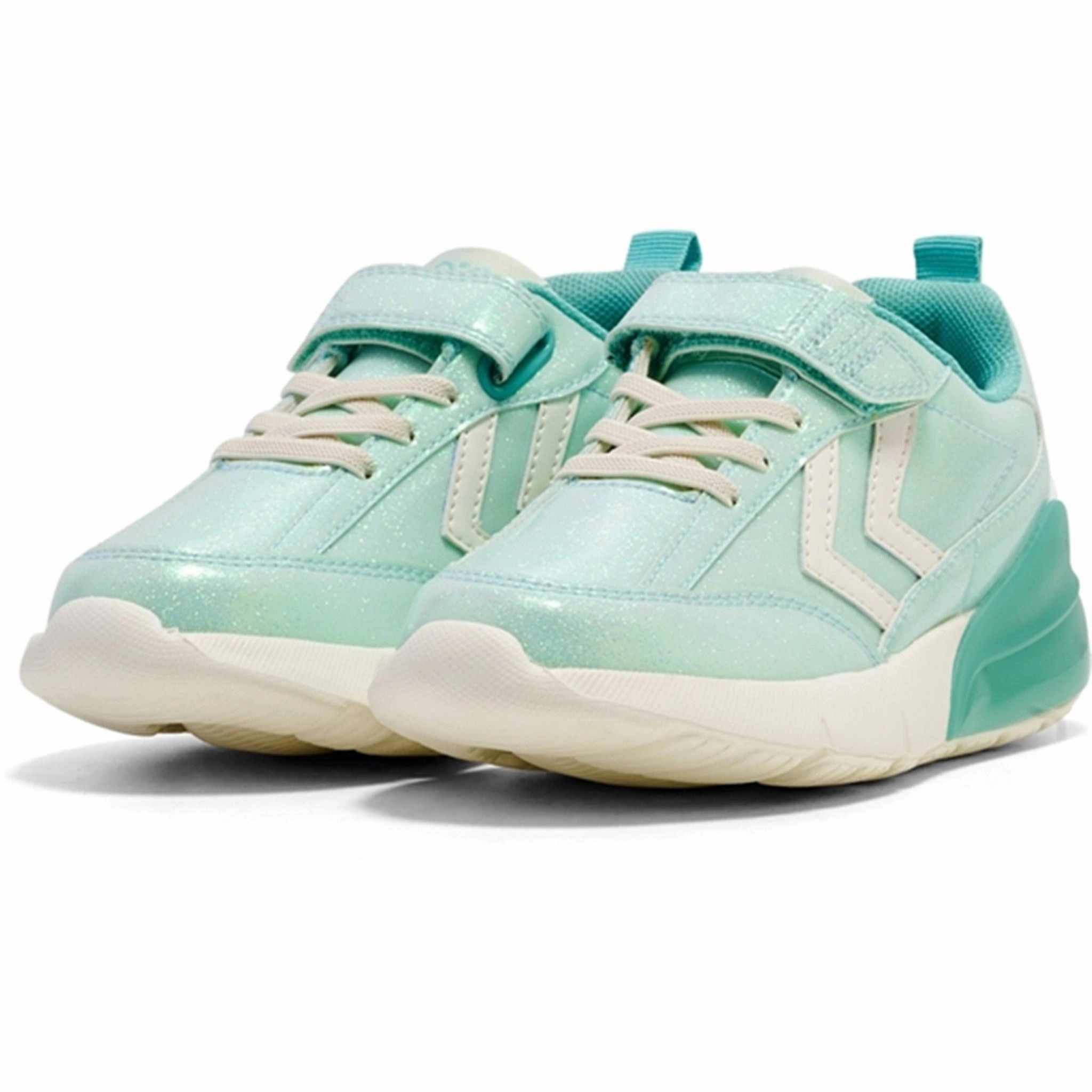 Wear The Moment The Feel Factor Hummel Daylight Glitter Jr Sneakers Turquoise