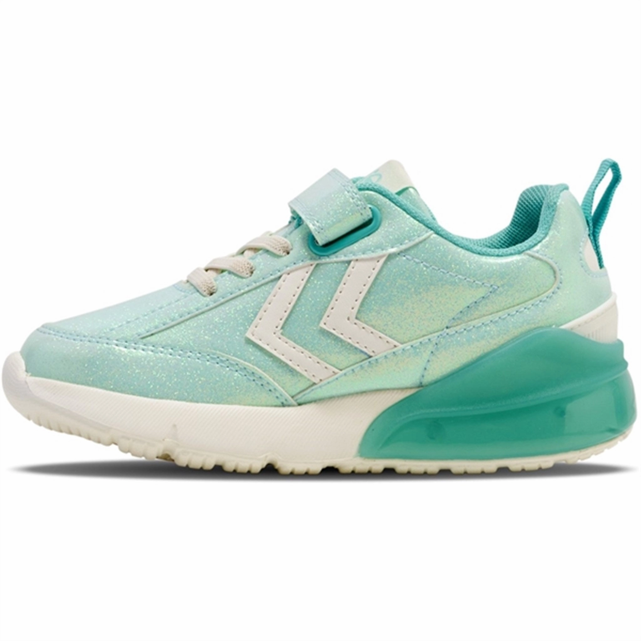 Hummel Daylight Glitter Jr Sneakers Turquoise Clean Direction
