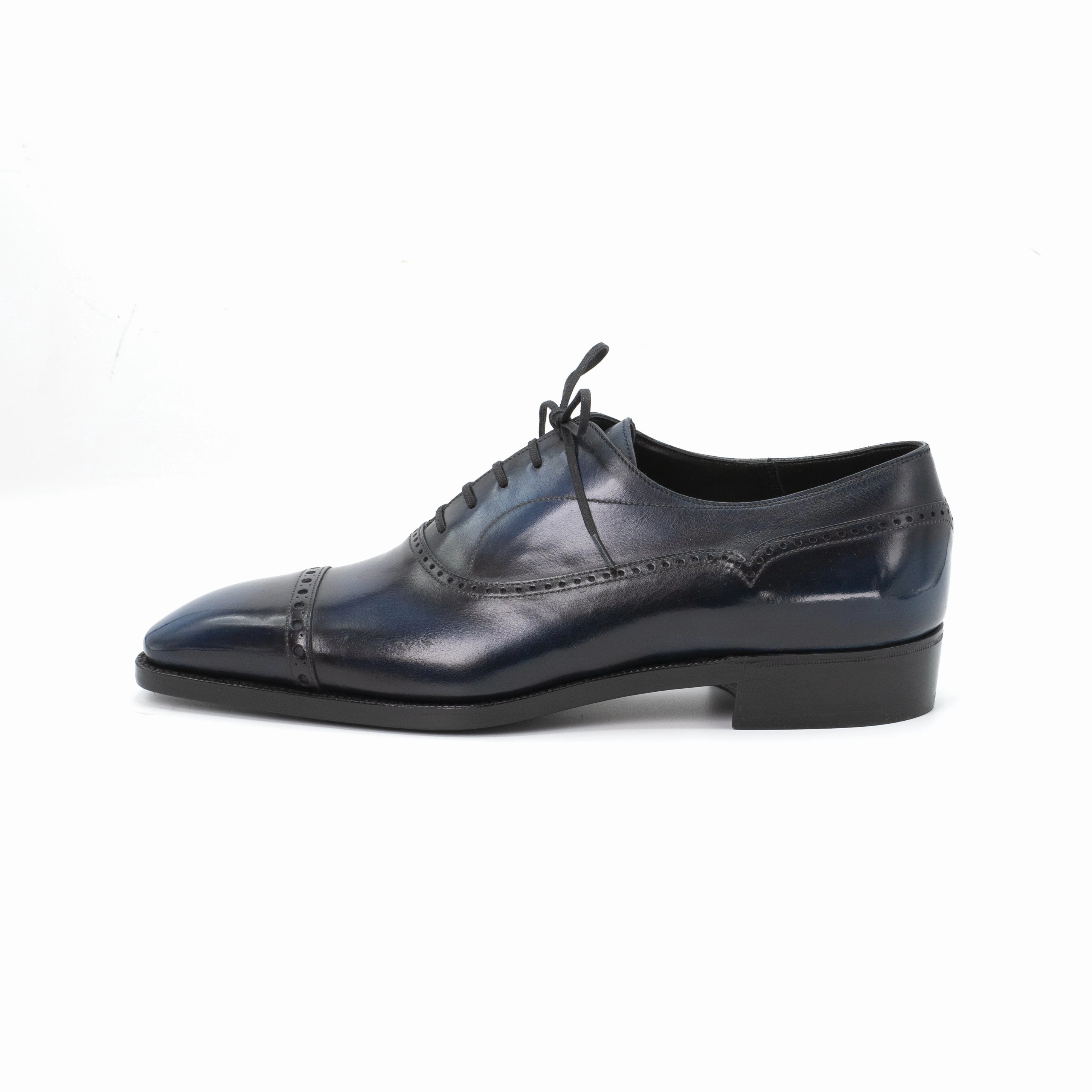 Built For Feel Ricard Balmoral Oxford Shoe Mto - Hokusai Blue