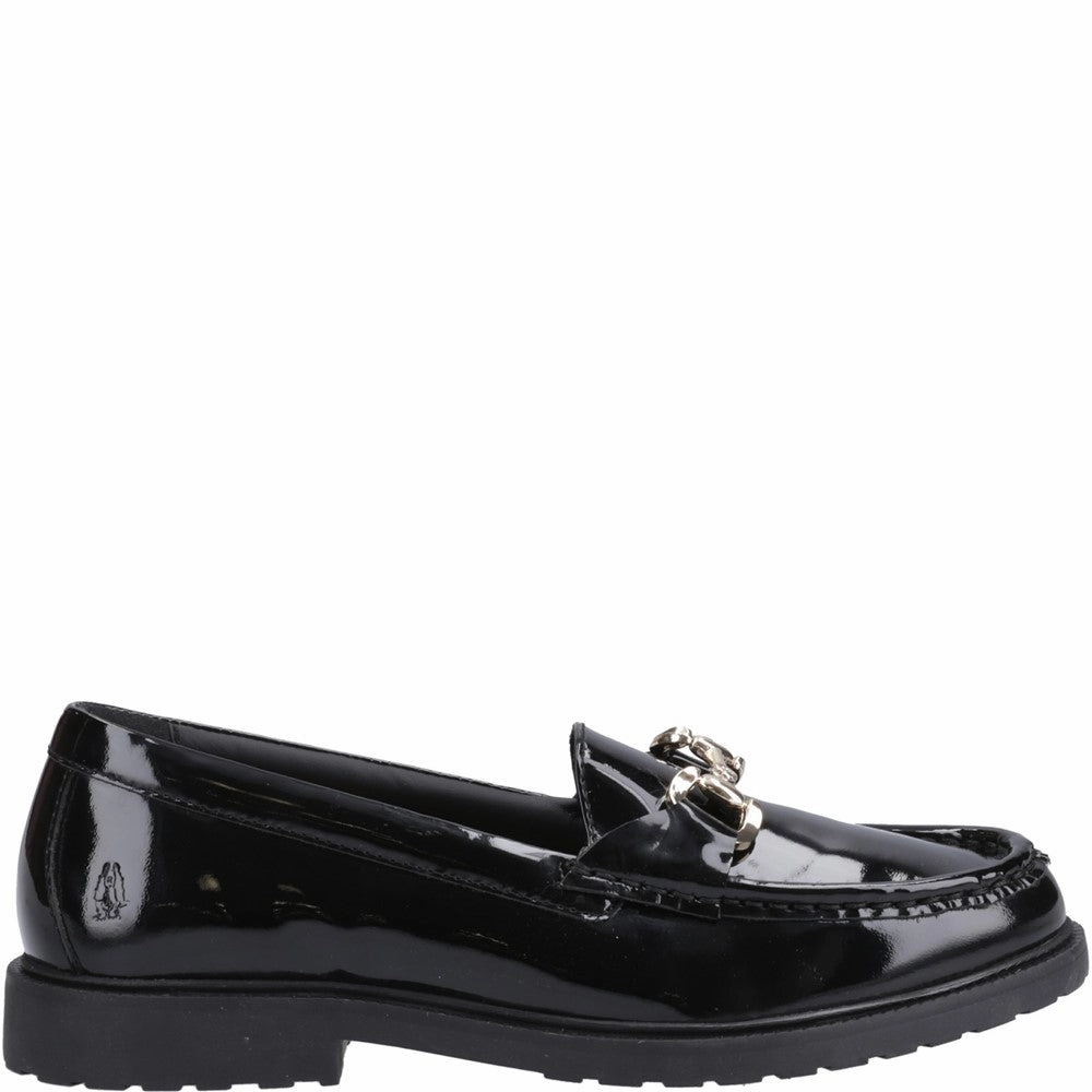 New Neutral Elevated Basics Hush Puppies Verity Patent Snaffle Loafer