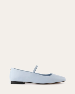 Avery Casual Flats Mist Blue Leather Layer Mindset