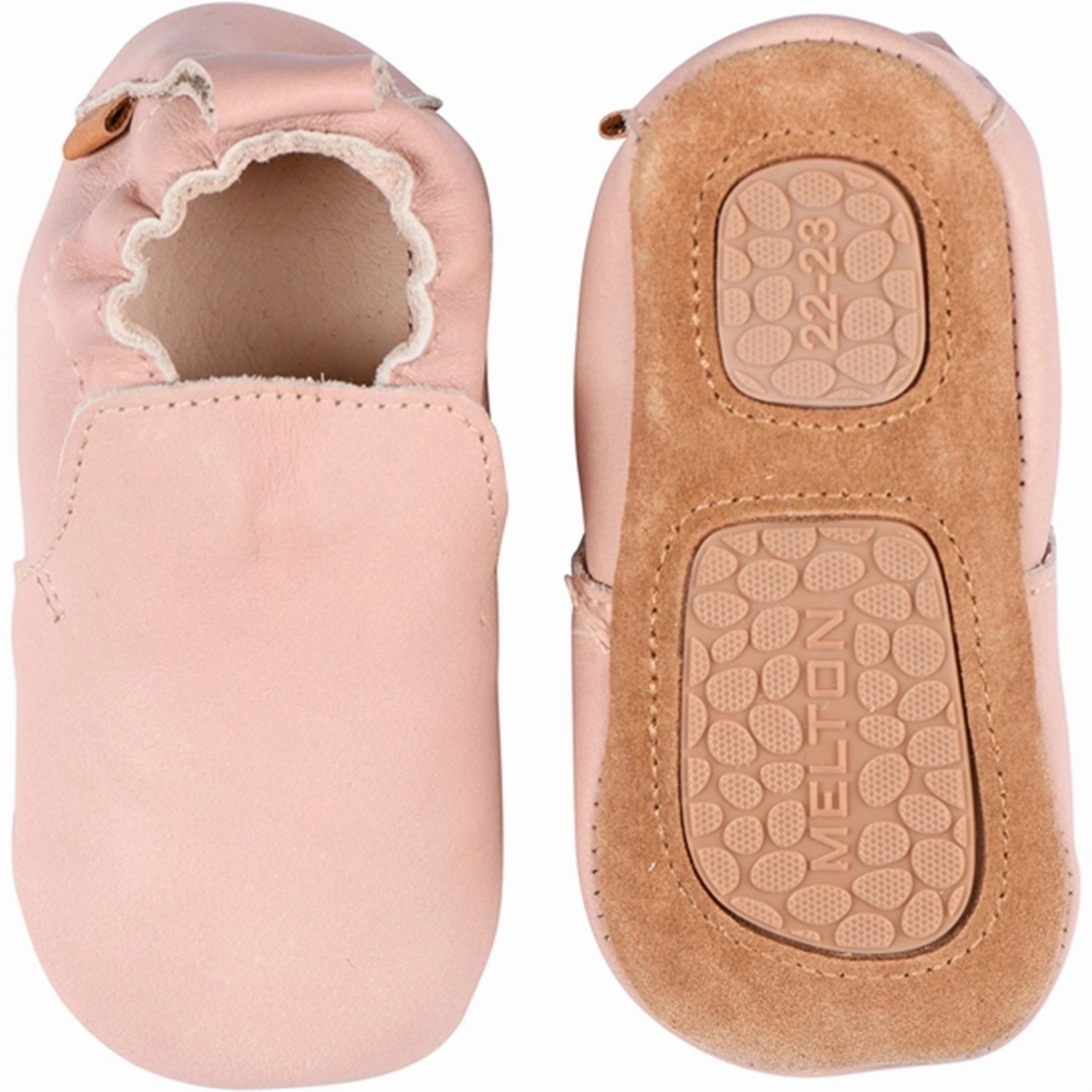 Move-Ready Looks Calm Crafted Melton Delicate Leather Slippers Mahognay Rose