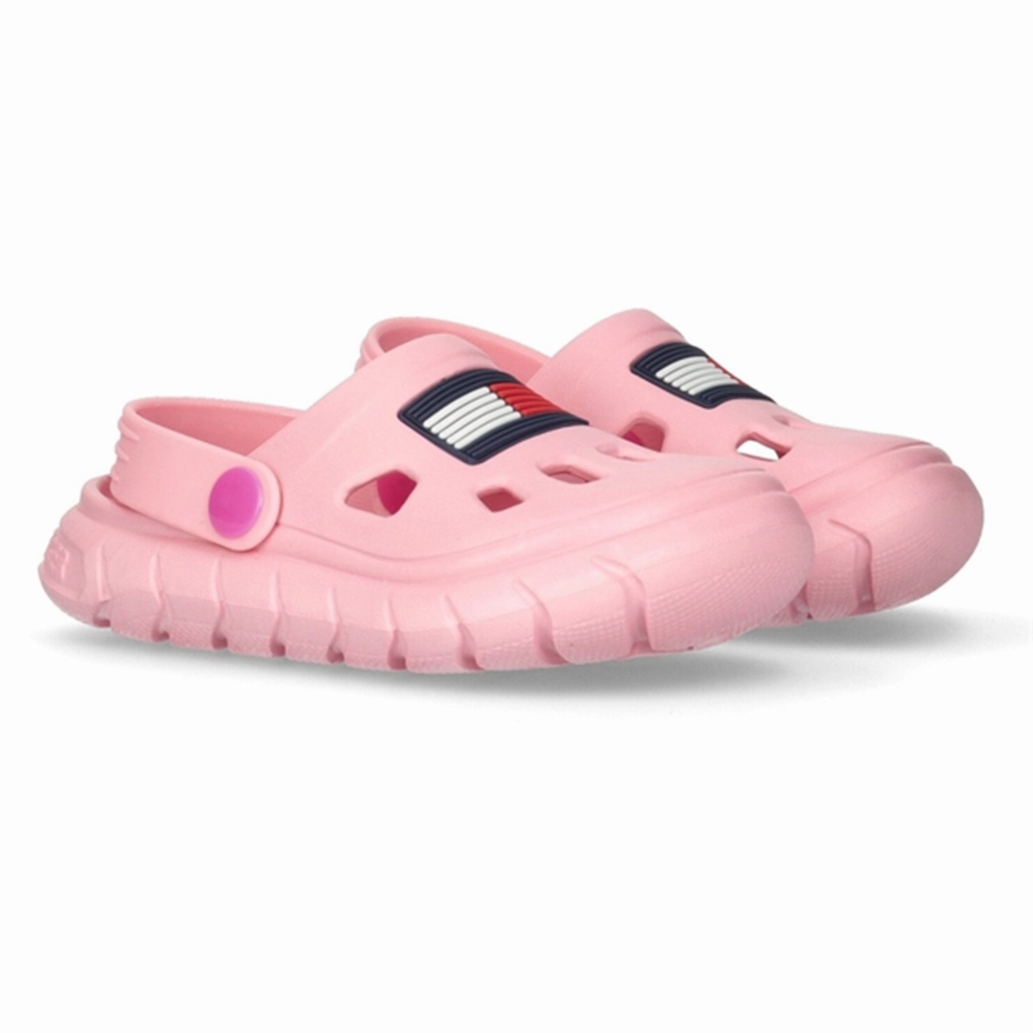 Tommy Hilfiger Flag Comfy Sandal Pink Style Simplified Core-Driven