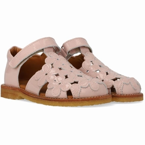 Angulus Rosebud Sandal Med Blomsterdetaljer Refined Structure Essentials On Point