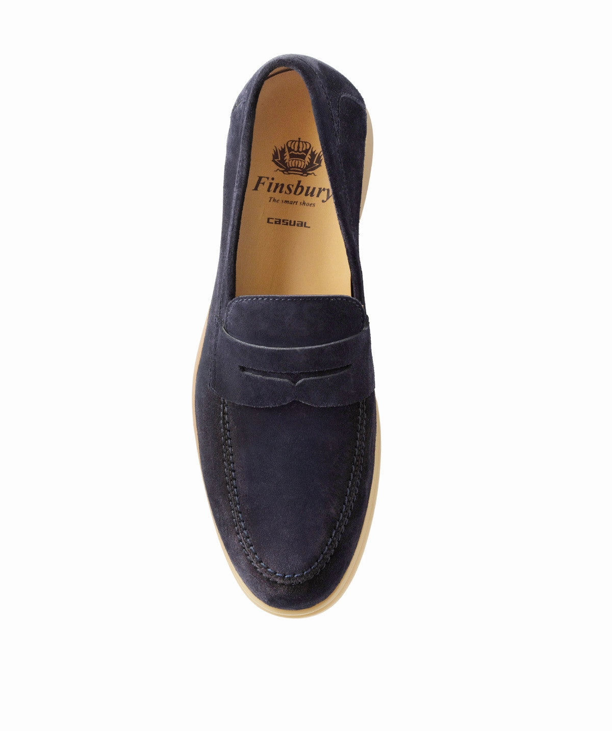 Bold Form Mocassin Portobello Daim Bleu Marine