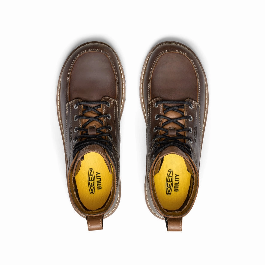 Men'S San Jose 6" Waterproof 90 Heel Boot (Aluminum Toe)  |  Bison/Black Modern Identity Street Form