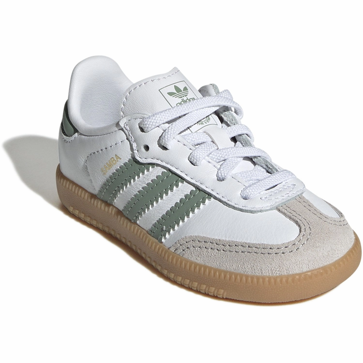 Adidas Originals Ftwr White/Silver Green/Gum 3 Samba Og El I Sneakers Relaxed Motion Motion-Driven Wear