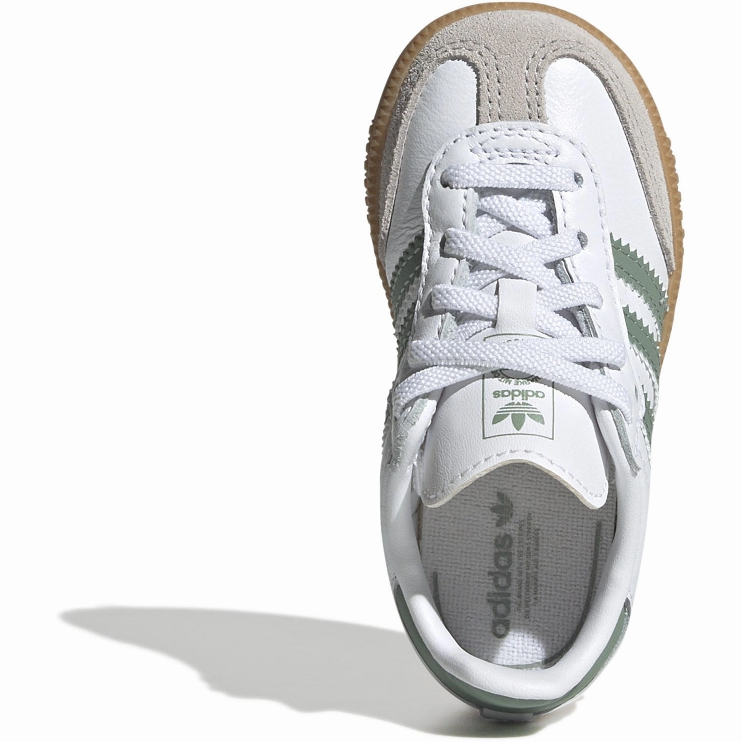 Lightweight Presence Adidas Originals Ftwr White/Silver Green/Gum 3 Samba Og El I Sneakers