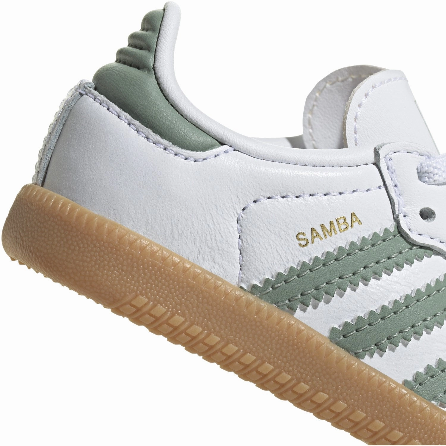 Adidas Originals Ftwr White/Silver Green/Gum 3 Samba Og El I Sneakers Clean Direction