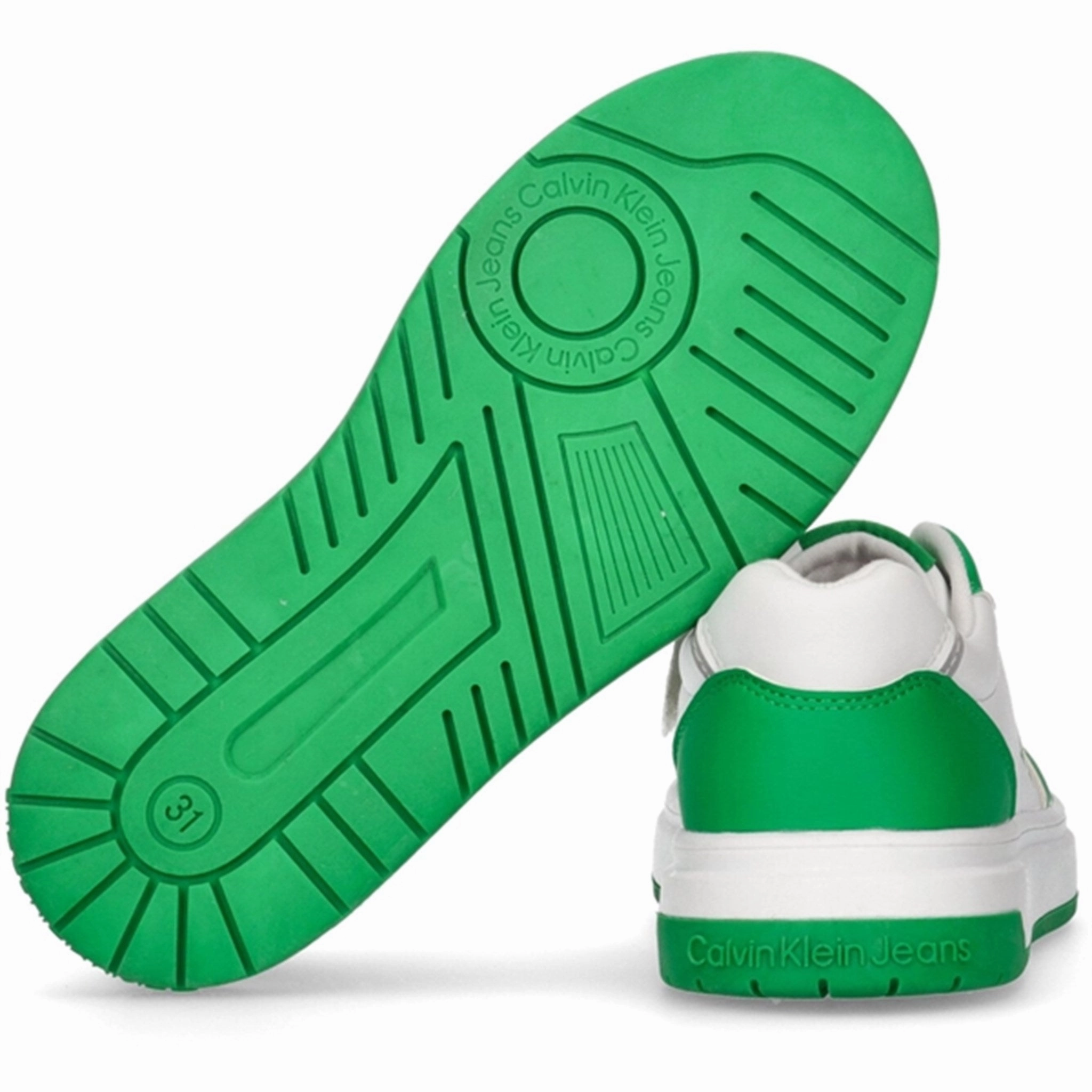 Future-Light City-Form Calvin Klein Low Cut Lace-Up Sneakers Green/White