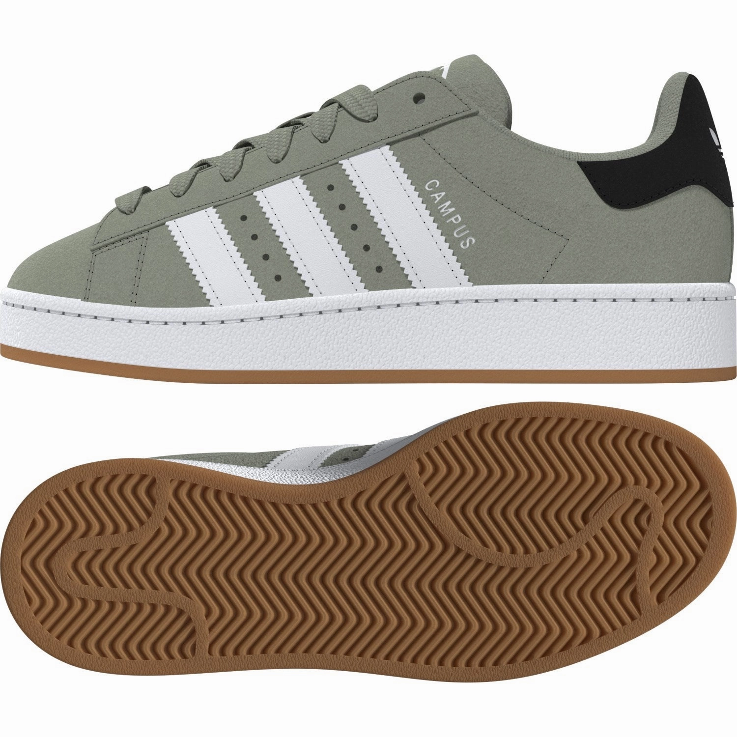Adidas Originals Silver Green/Ftwr White/Gum 2 Campus 00S J Sneakers Essence Of Movement Comfort-Driven