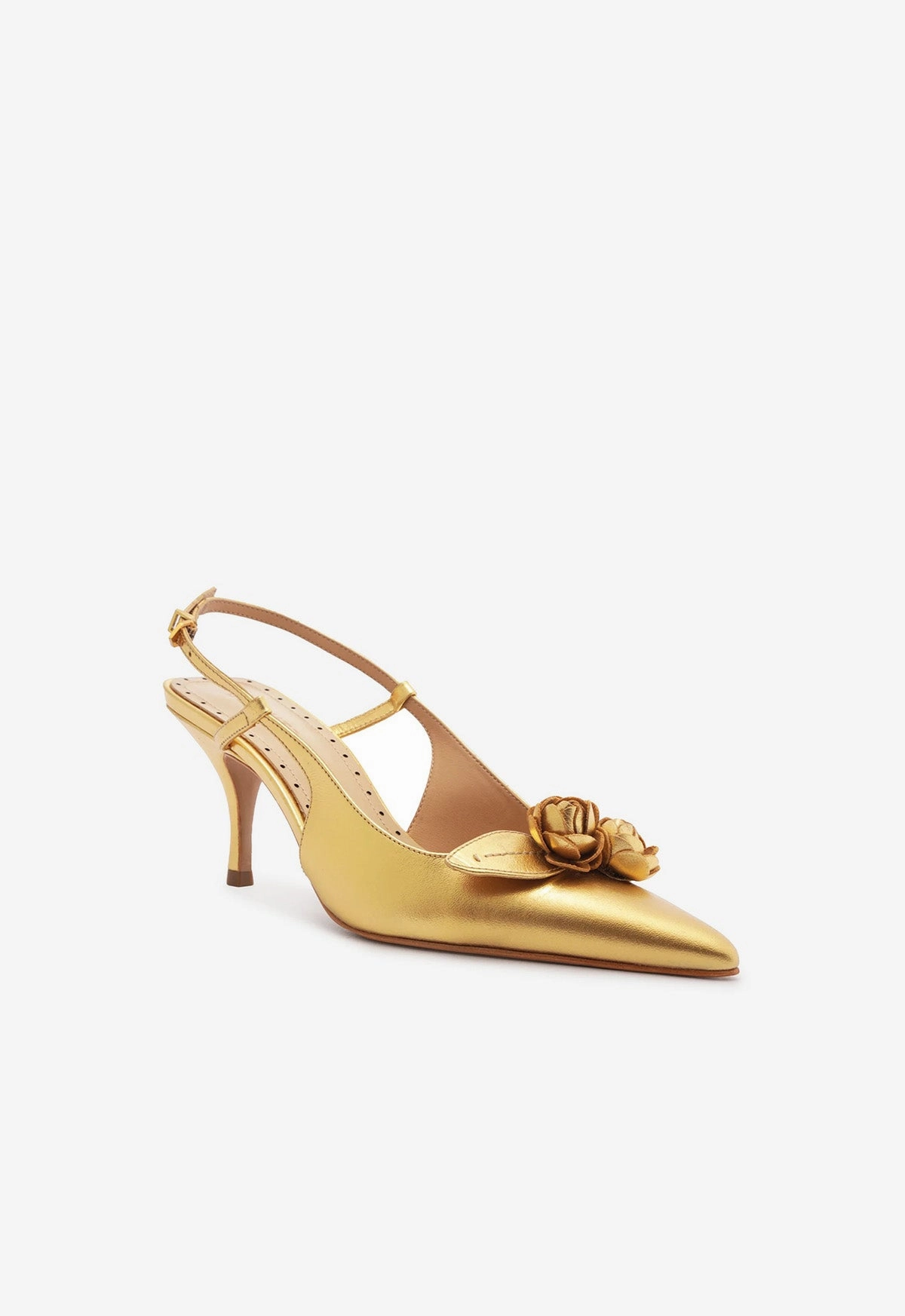 Ease In Motion Clarity In Motion Alma Sling Metallic Leather Pump