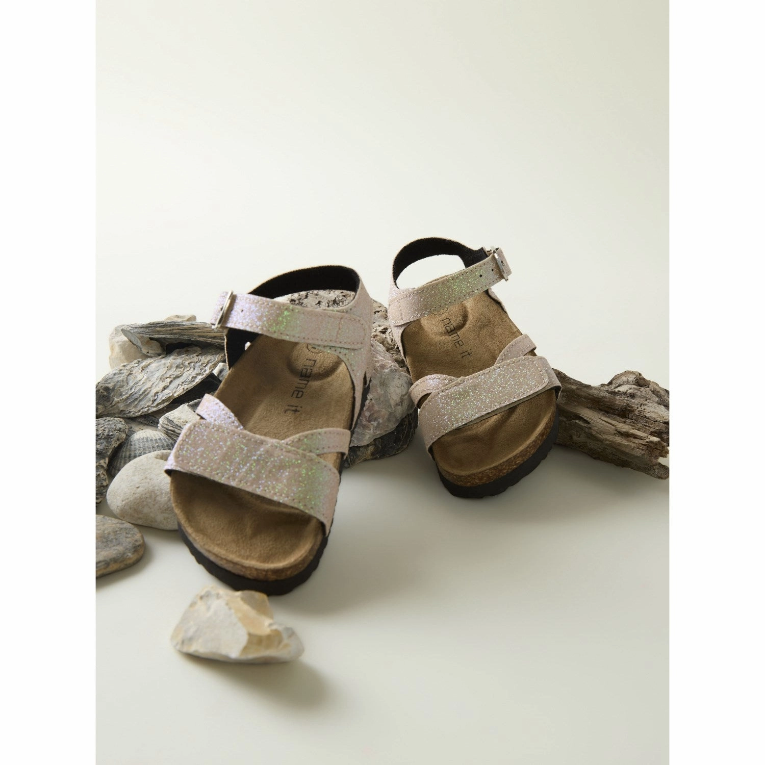 Urban Focus Refined Edge Name It Cloud Dancer Small Glitter Fiona Sandal